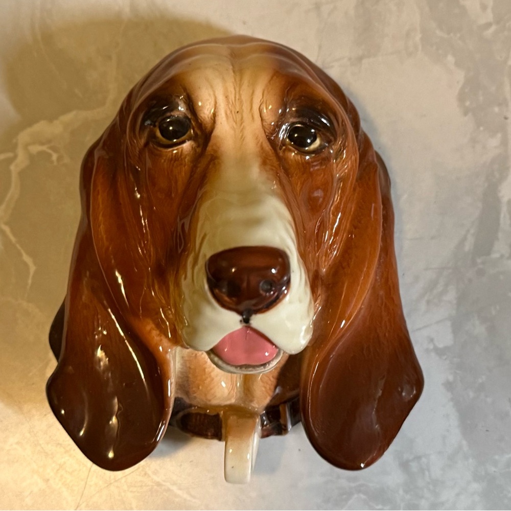 Vintage Rosenthal Netter MCM Ceramic Dog Basset Hound Wall Hang - Picture 2 of 4